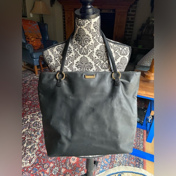 Kate Spade New York Black Nylon Gold Hardware Tote Bag - Picture 3 of 9